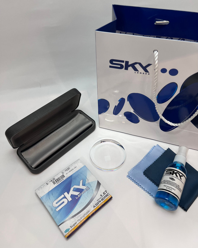 عدسی فشرده ۱.۶۷ آنتی رفلکس برند Sky کره ای