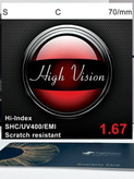 عدسی فشرده ۱.۶۷ هایویژن- High vision SHMC1.67