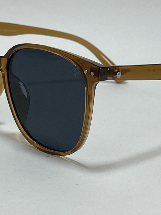 نمای نزدیک از فریم کائوچویی مشکی عینک آفتابی فیلیپ فابین