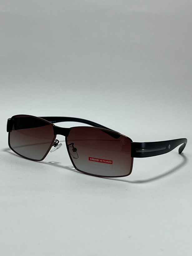 عینک آفتابی مردانه فلزی فیلیپ فابین Filip Fabian فریم طلایی لنز دودی uv400 پلاریزه شیک کلاسیک