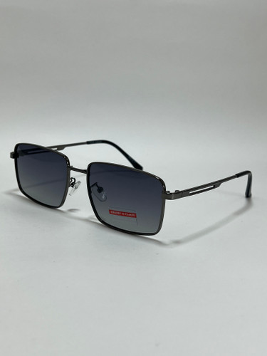 عینک آفتابی مردانه فلزی فیلیپ فابین Filip Fabian فریم گرد لنز دودی uv400 پلاریزه شیک اکو