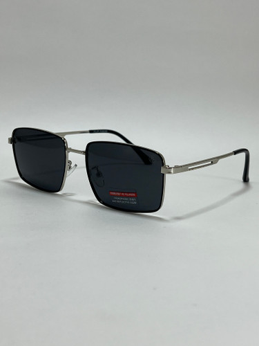 عینک آفتابی مردانه فلزی فیلیپ فابین Filip Fabian فریم چندضلعی لنز دودی uv400 پلاریزه شیک