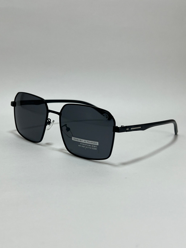 عینک آفتابی مردانه فلزی فیلیپ فابین Filip Fabian فریم مشکی مات لنز دودی uv400 پلاریزه شیک