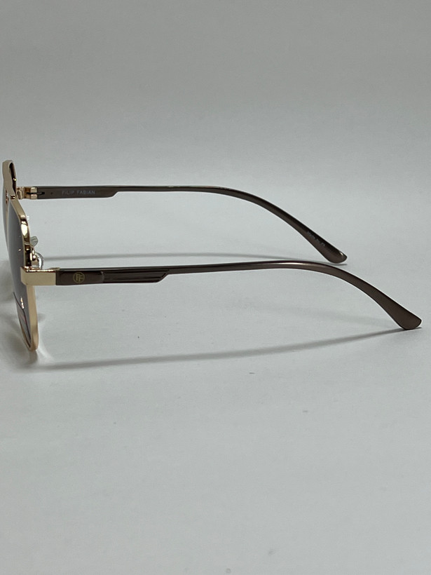 دسته فلزی ظریف عینک آفتابی مردانه Filip Fabian با لنز قهوهای