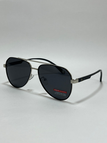 عینک آفتابی مردانه فلزی فیلیپ فابین Filip Fabian فریم خلبانی لنز دودی uv400 پلاریزه شیک