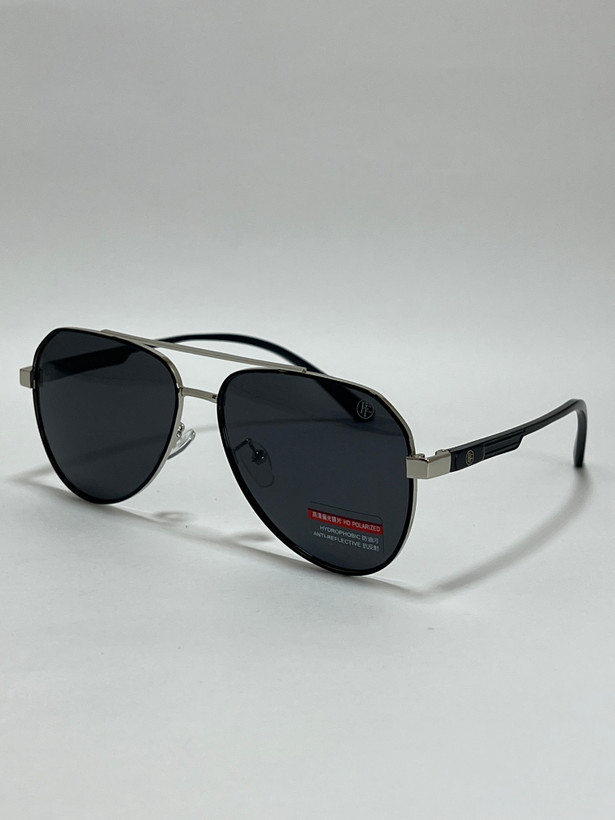 عینک آفتابی مردانه فلزی فیلیپ فابین Filip Fabian فریم خلبانی لنز دودی uv400 پلاریزه شیک