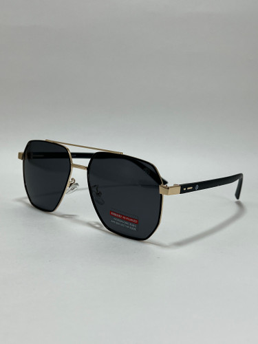 عینک آفتابی مردانه فلزی فیلیپ فابین Filip Fabian فریم مشکی لنز دودی uv400 پلاریزه شیک