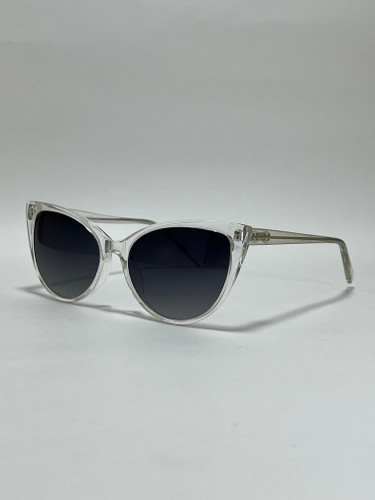 عینک آفتابی گربه ای زنانه کائوچو استات لنز دودی سایه روشن uv400 پلاریزه شیک