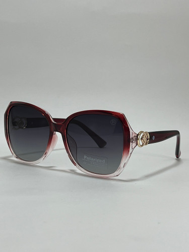 عینک آفتابی زنانه کائوچو فیلیپ فابین Filip Fabian فریم مشکی لنز دودی uv400 پلاریزه شیک