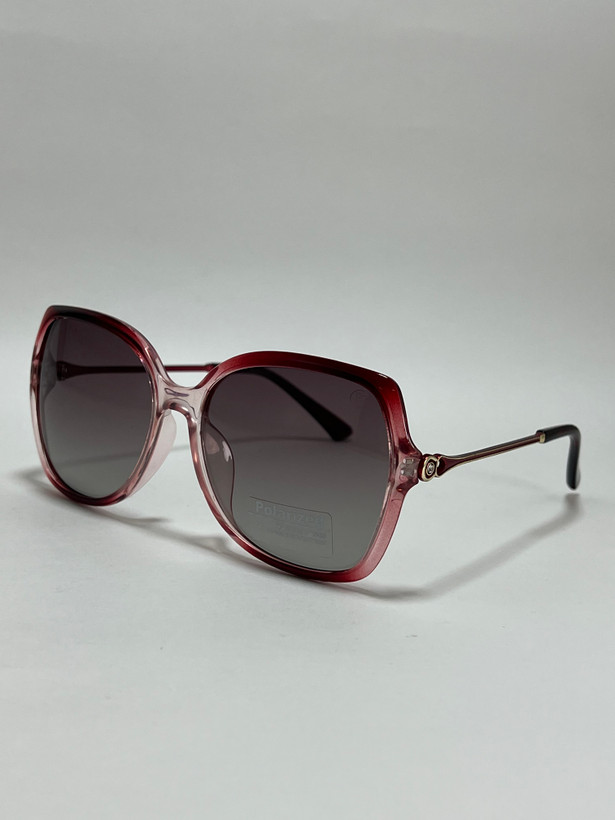 عینک آفتابی زنانه کائوچو فیلیپ فابین Filip Fabian فریم بنفش لنز قهوه ای uv400 شیک