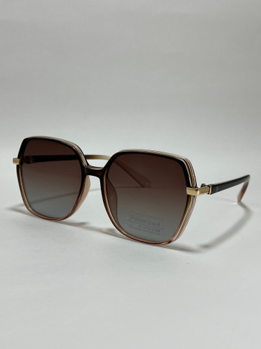عینک آفتابی زنانه کائوچو فیلیپ فابین Filip Fabian فریم زرشکی لنز قهوه ای uv400 شیک