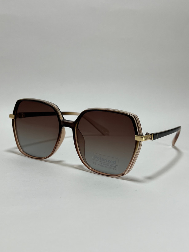عینک آفتابی زنانه کائوچو فیلیپ فابین Filip Fabian فریم زرشکی لنز قهوه ای uv400 شیک