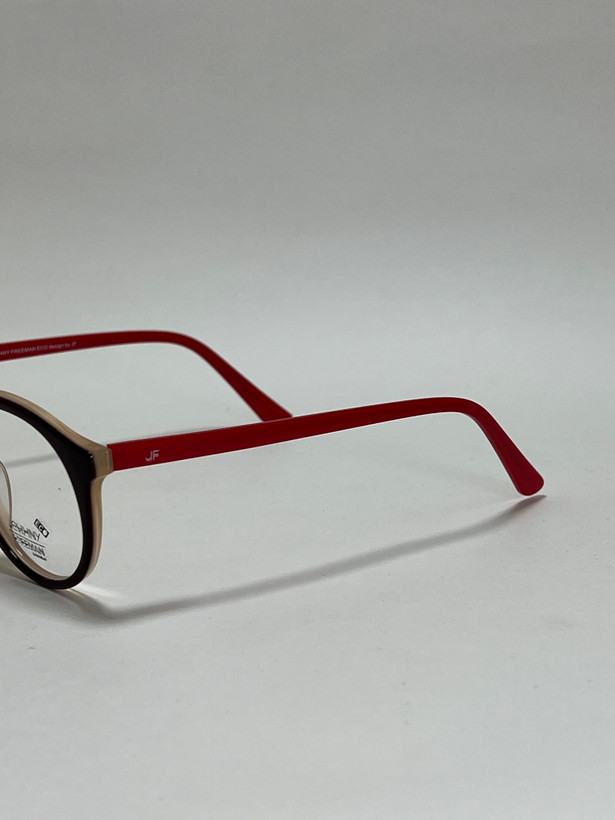 دسته کائوچو استات عینک طبی جانی فریمن مدل اکو Johnny Freeman Eco قهوه ای شیک