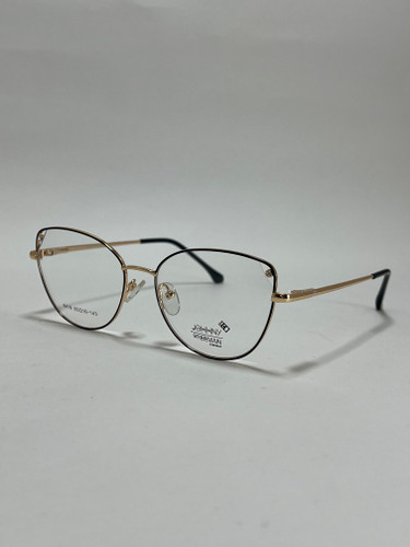 عینک طبی گربه ای زنانه فلزی جانی فریمن Johnny Freeman Eco فریم مشکی طلایی اکو