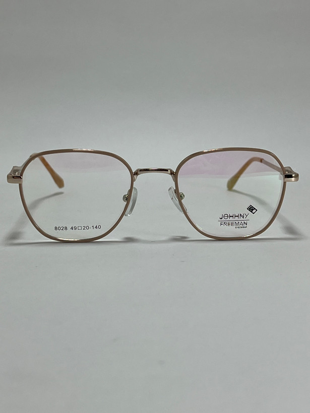 نمای داخلی و حکاکی برند روی دسته عینک طبی جانی فریمن مدل اکو Johnny Freeman Eco مشکی نقره ای