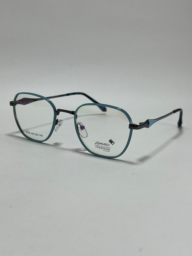 عینک طبی فلزی جانی فریمن Johnny Freeman Eco فریم گرد کوچک نقره ای