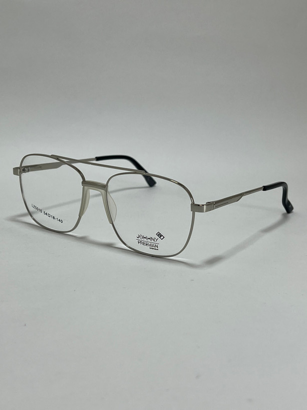 عینک طبی فلزی جانی فریمن Johnny Freeman Eco فریم مشکی نقره ای