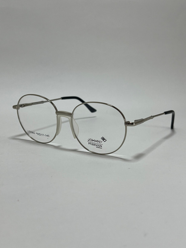 عینک طبی گرد فلزی جانی فریمن Johnny Freeman Eco فریم نقره ای