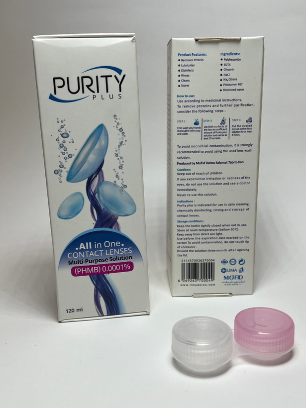 مایع لنز پیوریتی پلاس Purity Plus ۱۲۰ میلی لیتر اصل