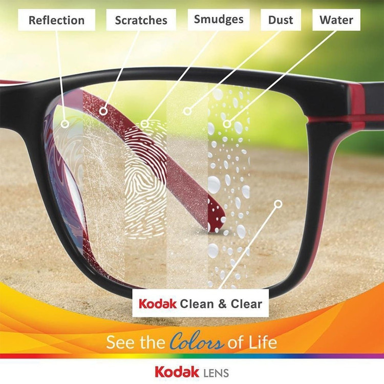 عدسی عینک بلوپرتکت ۱.۵۶ ( Kodak ) کداک به همراه اورجینال کارت